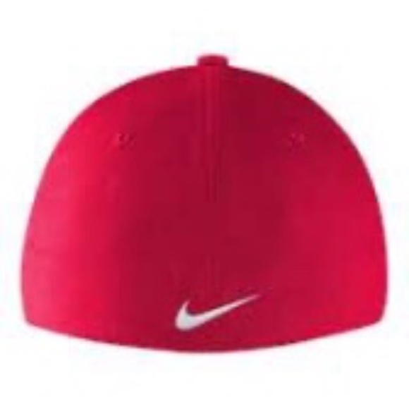 BRAND NEW youth nike Nike swoosh dri-fit hockey red cap / hat - Picture 2 of 4